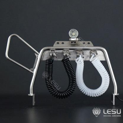 LESU1/14 truck model Tamiya tractor modification accessories simulation trachea metal wire rack with spotlight G-6135