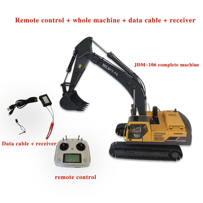 JDMODEL 1/14 Remote Control Hydraulic Metal Excavator Model JDM-106