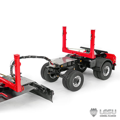 LESU 1/14 Truck-Mounted Log Grabber with Rotating Hydraulic Timber Crane - Simulation Engineering Vehicle LS-Z0073