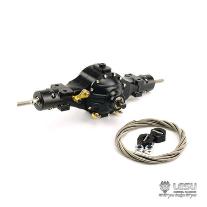 1/14 truck Tamiya tractor axle Q-900 series differential lock flange bridge mud army truck DIY model LESU