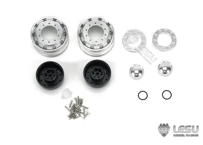 1/14 truck toy aluminum alloy CNC made front wheel hub W-2051 Tamiya tractor model accessories