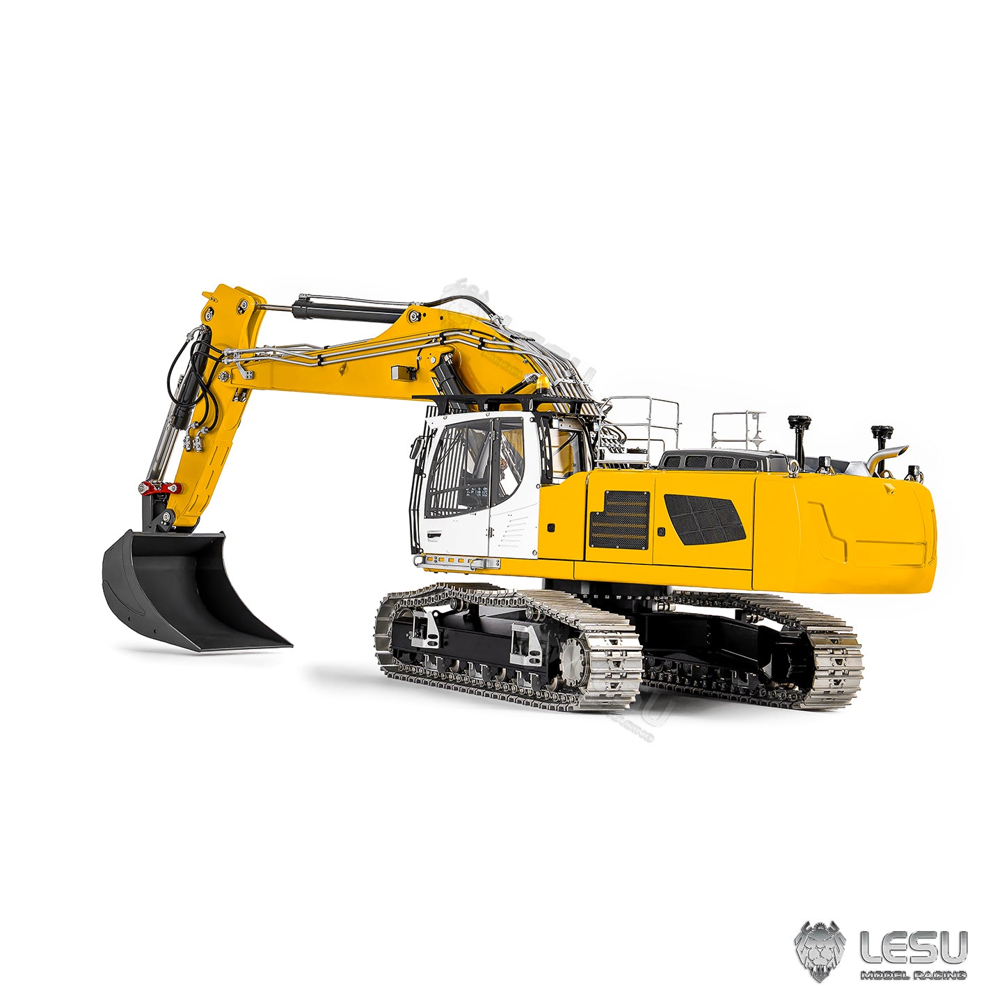 1/14 Hydraulic R956 Two-Section Arm Excavator Model BA-B0039 Motor Drive Version Dual Pump 6 Valve LESU