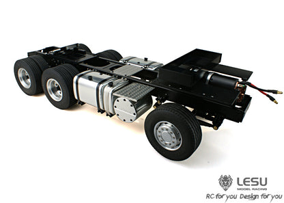 LESU 1/14 Tamiya Scania tractor truck metal three-axle 6X4 chassis remote control car model modification