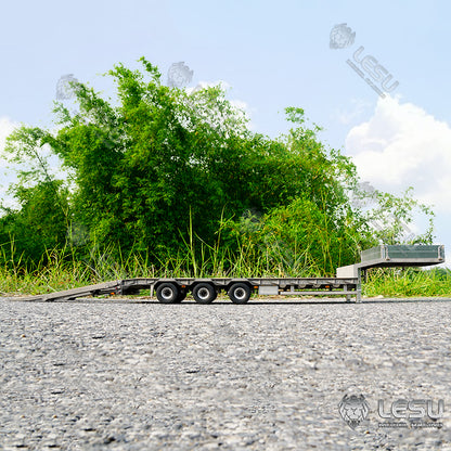 LESU 1/14 Tamiya hydraulic lift tailgate engineering trailer high load airbag suspension small wheel semi-trailer LS-A0020