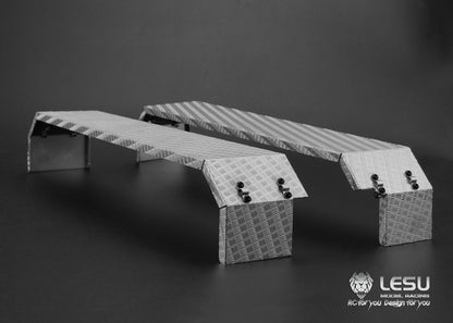 1/14 Truck Three-axle Fender LS-20160901-A-6 Stainless Steel Sand Plate Heavy Towing DIY Engineering Vehicle Model