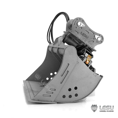 LESU 1/14 Engineering Hydraulic Excavator CAT 374F Modified Quick Release Tool Hydraulic Tilt Bucket Attachment