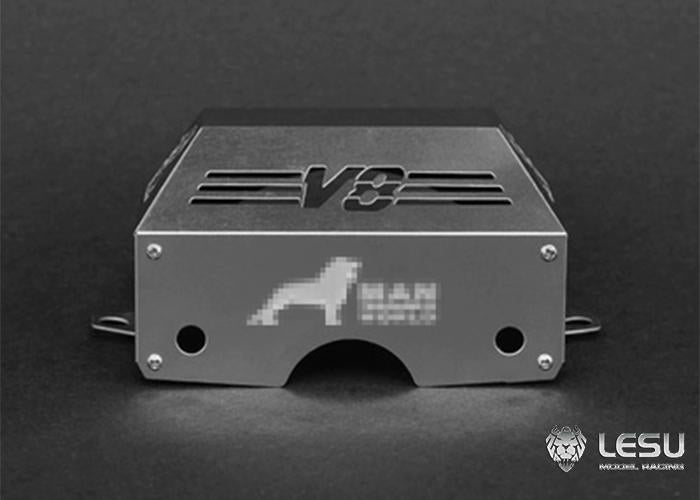 LESU 1/14 truck Tamiya tractor gearbox metal cover decoration modification accessories