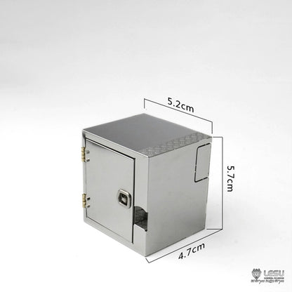 G-6167 For Tamiya 1/14 RC Truck Simulation Metal Tool Box Stainless Steel Decoration Upgrade Modification Accessories LESU