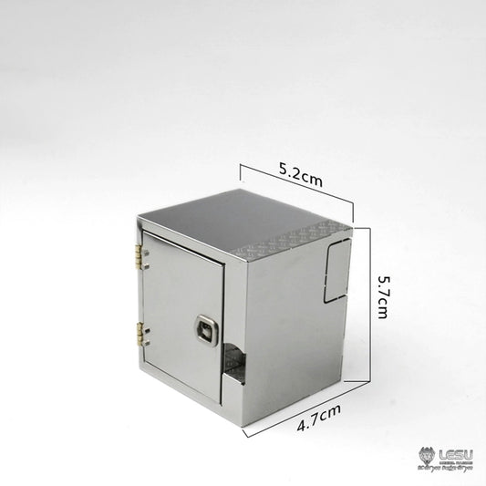 G-6167 For Tamiya 1/14 RC Truck Simulation Metal Tool Box Stainless Steel Decoration Upgrade Modification Accessories LESU