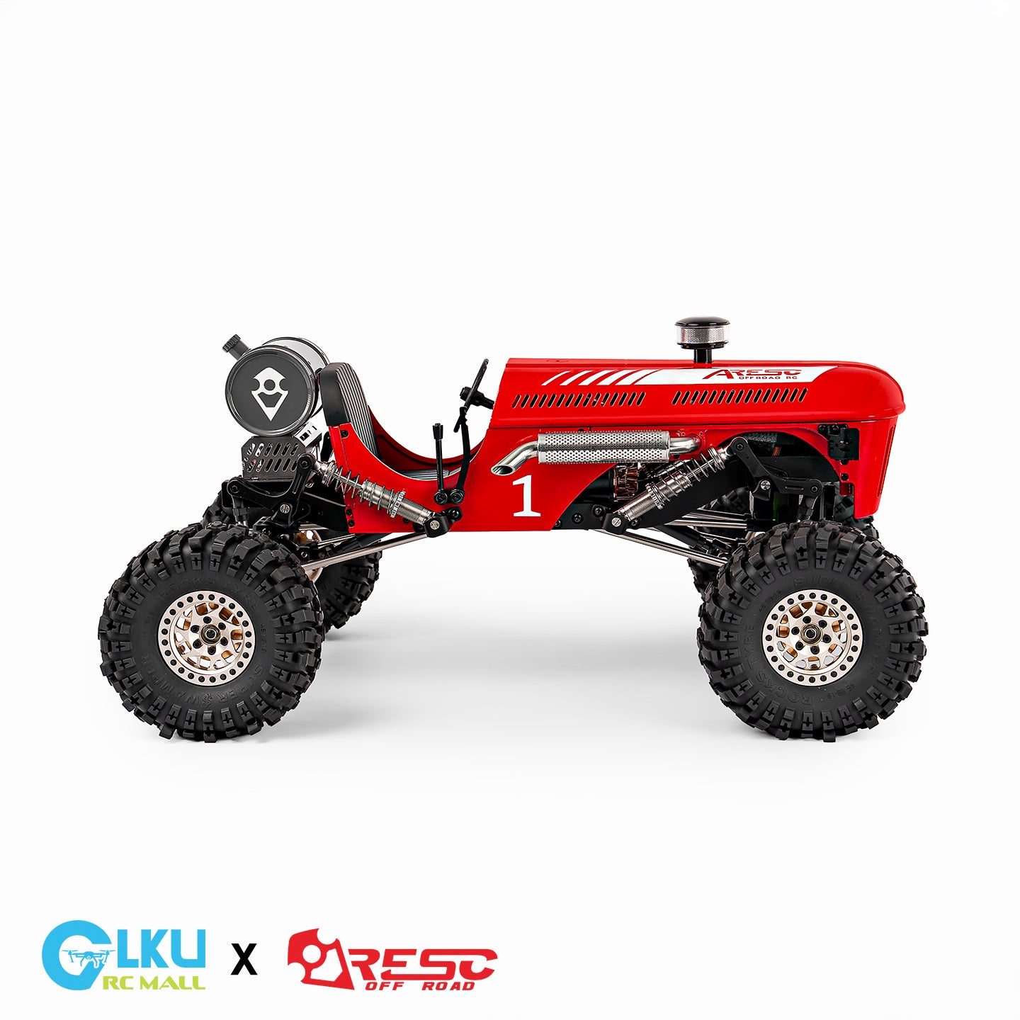 Aresc TG-1 Rock Crawler MK1330 Vintage Tractor 1/10 Scale Full Metal CNC Precision Machined
