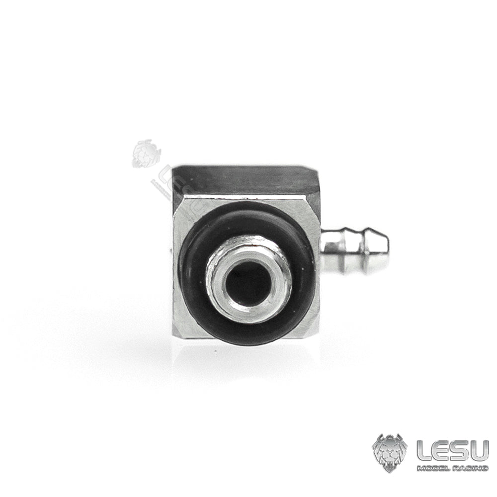 LESU Y-1565-B modified stainless steel precision M2 elbow nozzle suitable for nylon 2*1MM oil pipe