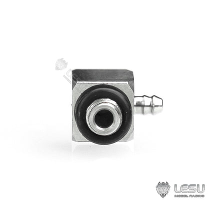 LESU Y-1565-B modified stainless steel precision M2 elbow nozzle suitable for nylon 2*1MM oil pipe