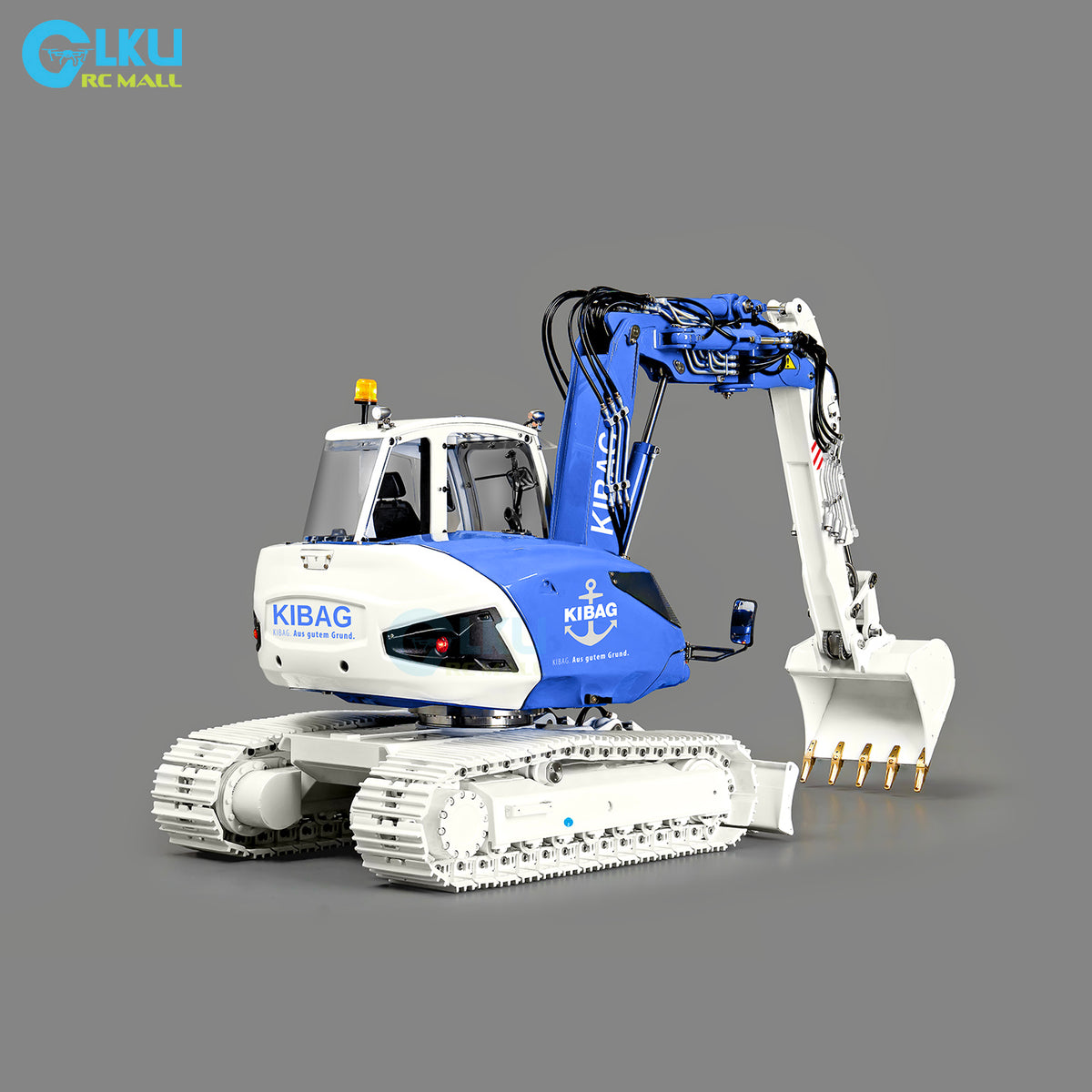 LESU Model 1/14 Dual-Pump 9-Valve MC15 Tracked 4-Arm Excavator BA-B0042