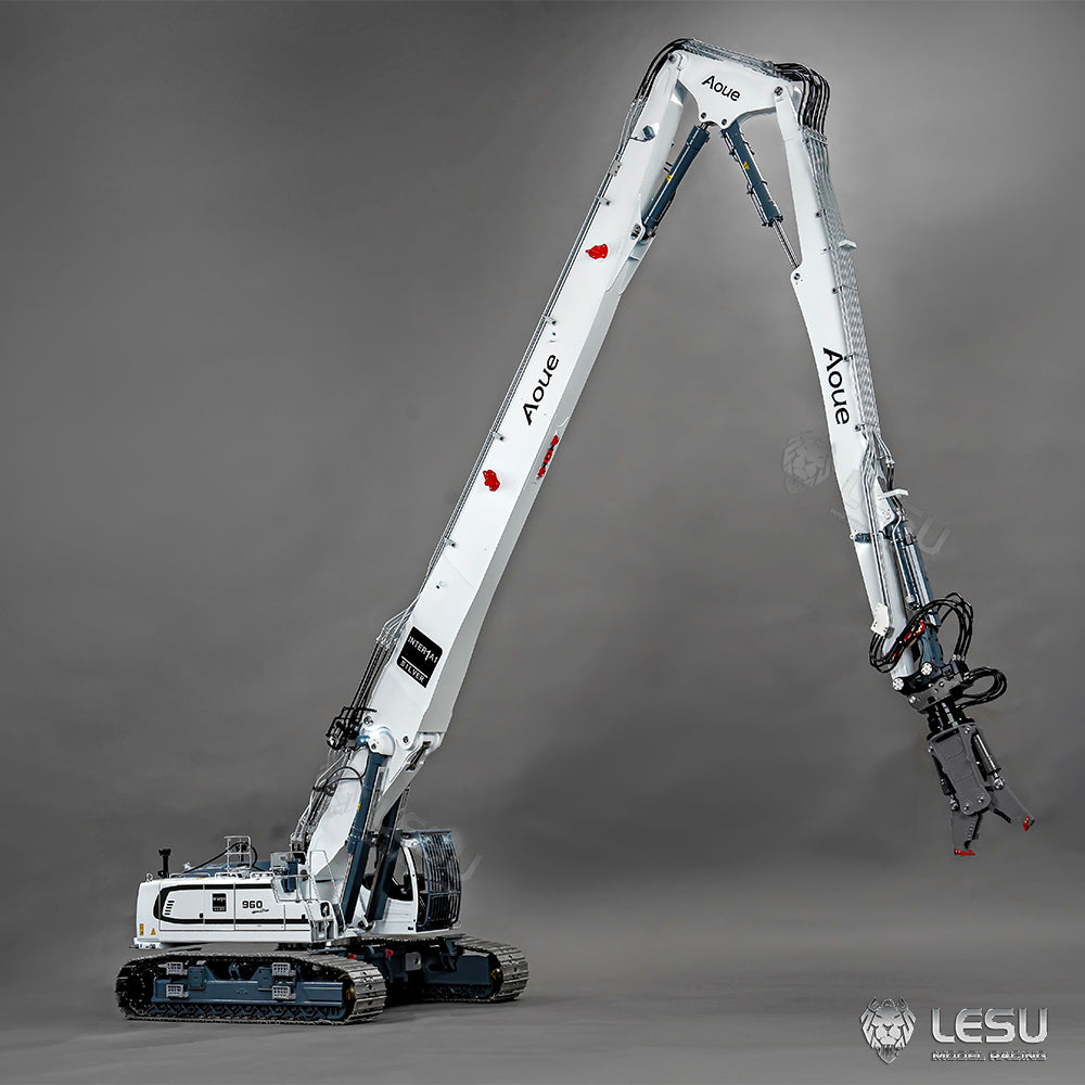 LESU 1/14 Fully Hydraulic Remote Control Model Simulation Excavator Aoue-LR960 Demolition Machine Excavator
