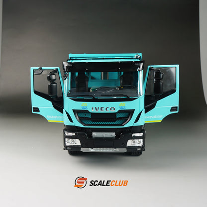 Scaleclub model 1/14 Iveco hydraulic dump truck 8X8 RTR with paint to play