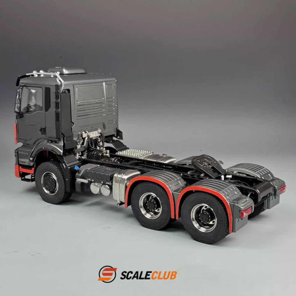 SCALECLUB 1/14 MAN TGS full metal door shell 6*6 tractor truck chassis