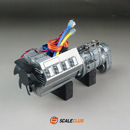 scaleclub Tamiya 1/14 trailer truck dump truck three-speed metal gearbox