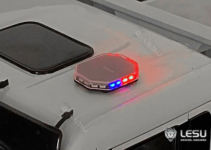 LED red blue yellow variable mode fire truck engineering warning dome light parts LESU 1/14 truck toy Tamiya tractor truck