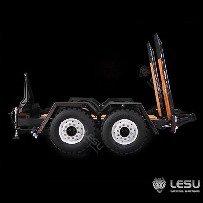 LESU 1/14 hydraulic mechanical model toy Bobcat small skid steer loader dedicated full trailer LS-A0036