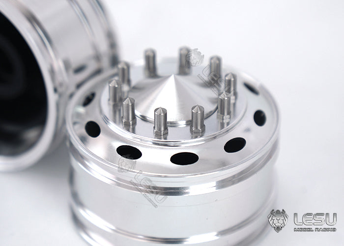 1/14 American simulation truck model toy modification upgrade CNC metal front wheel hub W-2059 Tamiya LESU