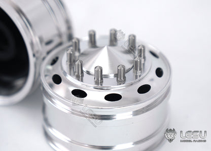 1/14 American simulation truck model toy modification upgrade CNC metal front wheel hub W-2059 Tamiya LESU