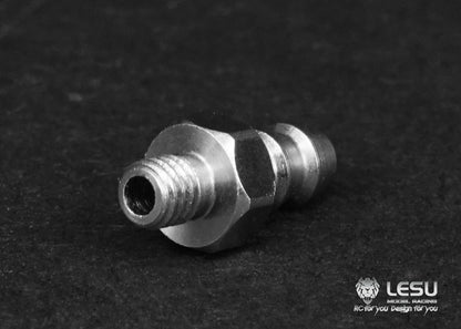 Hydraulic model modified stainless steel precision elbow straight oil nozzle M3-4MM nylon oil pipe 4*2.5MM installation