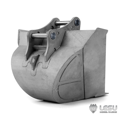 LESU 1/14 simulation hydraulic excavator PC360, wheel excavator, small short tail modified quick-detach metal trapezoidal bucket accessories