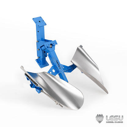 LESU 1/14 Tractor‑Compatible Hydraulic Two‑way Reversible Plow AT‑C0072, Metal Tractor Accessory