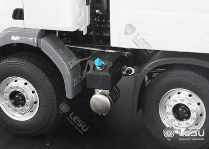 LESU 1/14 Volvo Truck Model Toy 8*4 Dense Bucket Container Truck Full Metal Bucket Simulation Chassis LS-Z0056