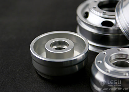 1/14 truck front axle wheel hub W-2009 narrow tire aluminum alloy wheel hub Tamiya tractor mud head model LESU