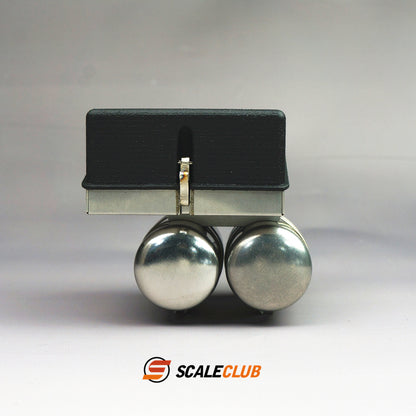 Scaleclub 1/14 JX F2000 tractor truck mud head upgrade metal battery box gas tank