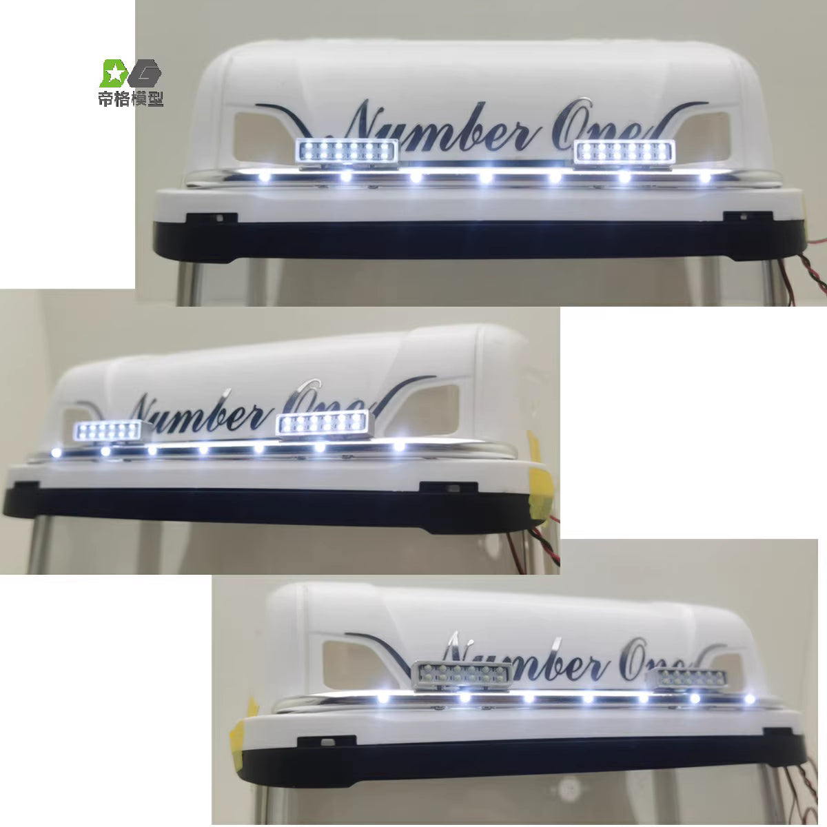 DG RC Tamiya 1/14 Scania 770S Truck Kit (56368) - Includes Aluminum Sunshade and LED Lights (56371)