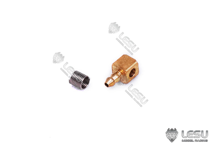 LESU engineering machinery model hydraulic components Y-1533 copper tube welding straight bend nozzle excavator metal accessories