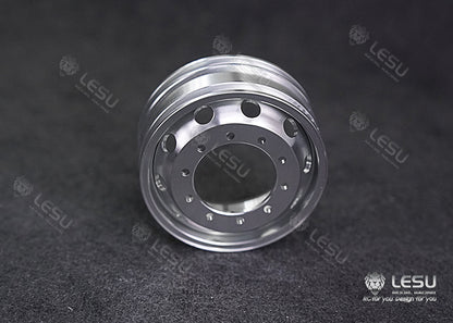 1/14 truck aluminum alloy metal wheel hub W-2048 new wheel side reduction rear axle dedicated model LESU