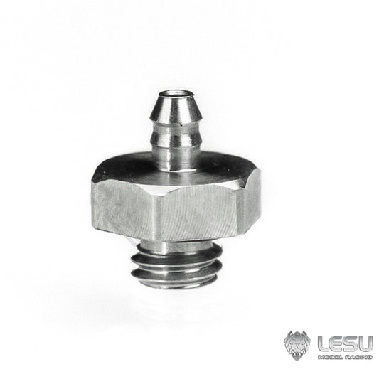 LESU Y-1544-A modified stainless steel precision straight-through M3 oil nozzle suitable for nylon 2*1MM oil pipe