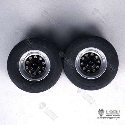 1/14 Truck 52MM Diameter Aluminum Alloy Wheel W-2020 Tamiya Tractor Semi-trailer Trailer DIY Model
