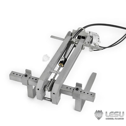 LESU 1/14 Truck Remote Control Model Metal Toy Hydraulic Truck Crane Folding Fork LS-A0048