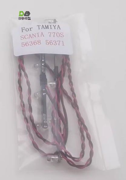 DG RC Tamiya 1/14 Scale Truck Parts: Headlights, Roof Lights, Spotlights (56368, 56371)