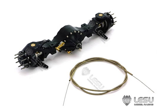 1/16 truck tractor DIY German bruder axle upgrade 6X6 flange axle set differential lock LESU model