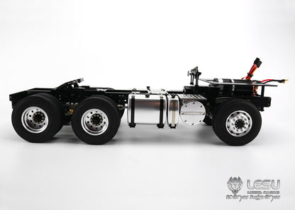 LESU 1/14 Tamiya Scania R620 R470 tractor truck 6X6 metal chassis tractor remote control toy model
