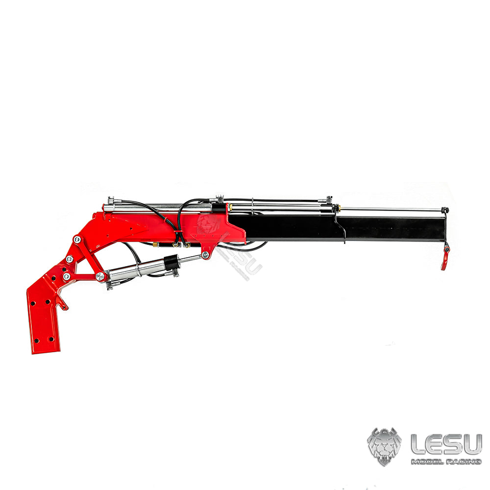 1/14 8×8 loader truck models 3348 and 3363 with truck‑mounted crane, can be fitted with LS‑Z0080 extension jib by LESU.