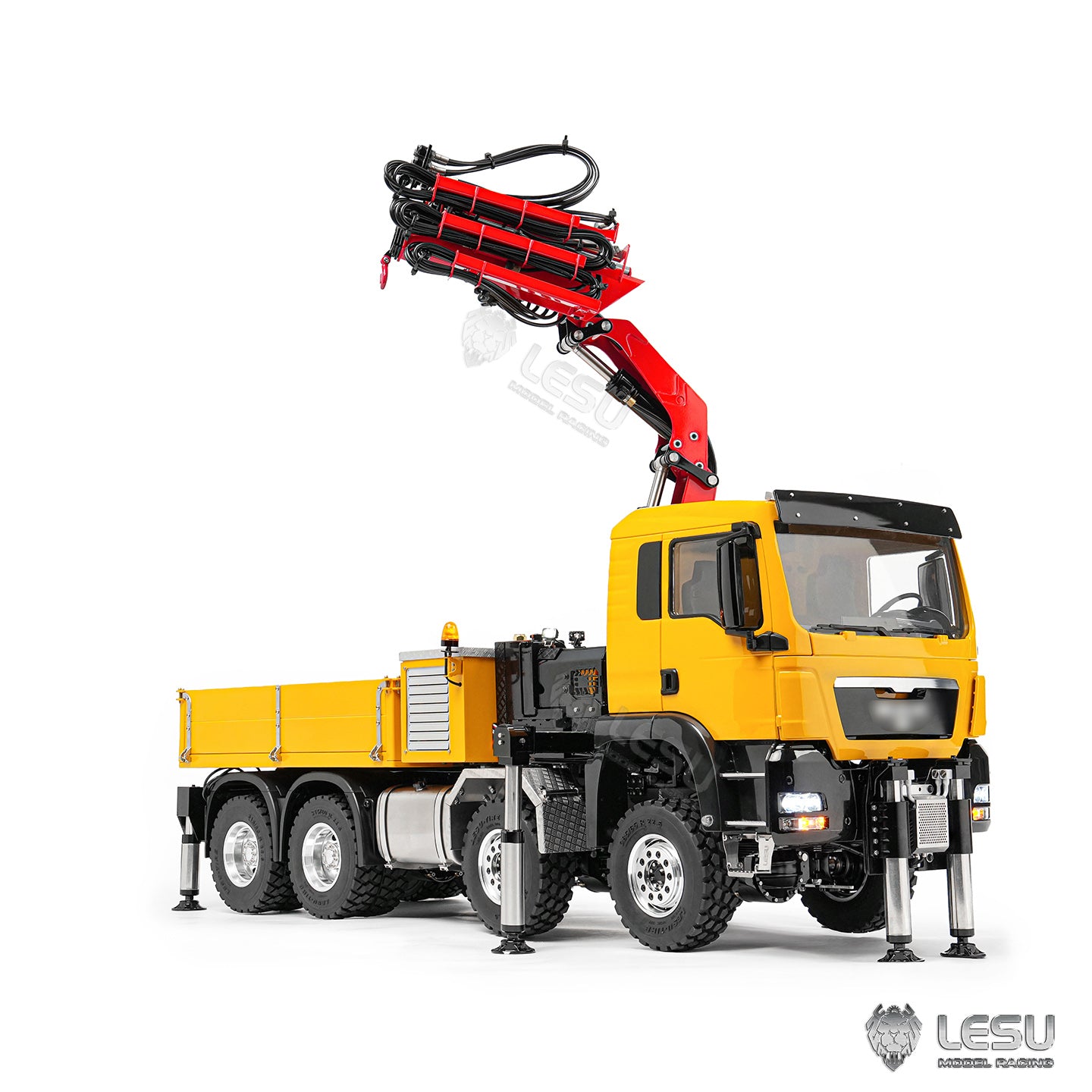 LESU 1/14 TGS 8x8 truck-mounted crane loader, can be equipped with a boom lift LS-Z0082 LESU