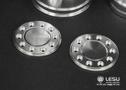 1/14 truck aluminum alloy wheel Tamiya tractor W-2043 wide wheel 10 holes oval front wheel model LESU