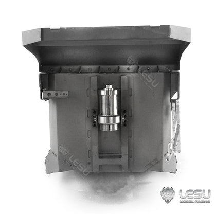 LESU 1/14 Tamiya truck remote control model toy hydraulic front cylinder 8*8 dump truck modified metal container