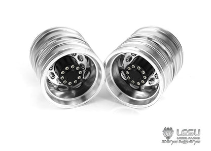 1/14 truck rear wheel hub aluminum alloy W-2012 Tamiya tractor mud head DIY dump truck model accessories LESU