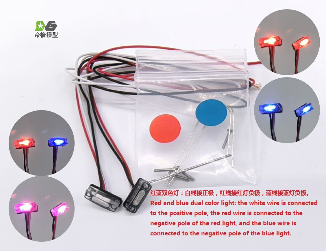 DG RC Tamiya 1/14 Scania 70S Truck (56371) - with orange, red, blue, and white position lights