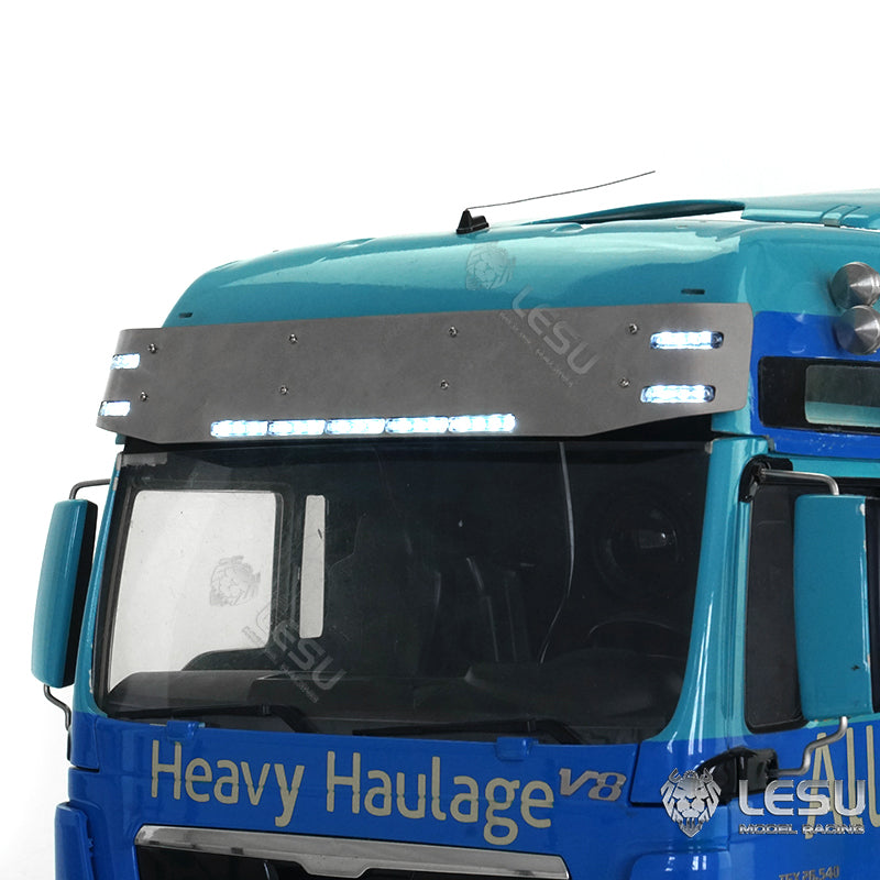 For 1/14 RC Tamiya TGX tractor truck model sun visor lighting set upgrade accessories LESU S-1304-A C