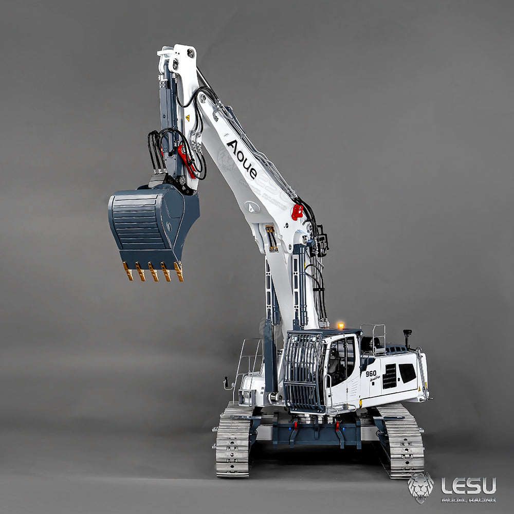 LESU 1/14 Fully Hydraulic Remote Control Model Simulation Excavator Aoue-LR960 Demolition Machine Excavator