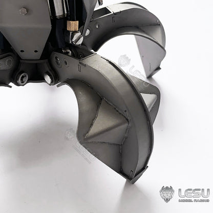 LESU 1/14 Metal Hydraulic Model Excavator Toy Quick Change Hydraulic Grab Bucket Attachment AT-C0039