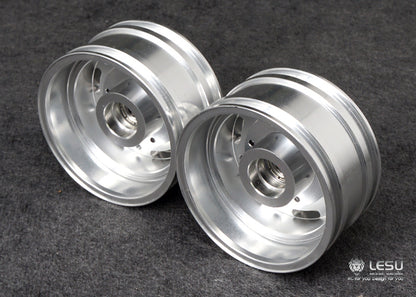 1/14 American truck front wheel hub aluminum alloy material W-2045 King tractor global route and other upgrades LESU